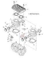 07-100-58 Патрубок впускной для снегоходов Polaris 550 WIDETRAK LX/INDY 3085670/5416456