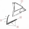 5439747 Стекло ветровое 14" 355 mm белое для снегоходов Polaris PRO RMK 2013-2014" 5439747