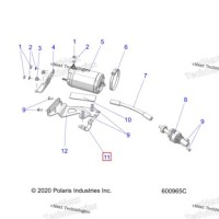 1018033 В сборе кронштейн ES / UCA трубка нижний