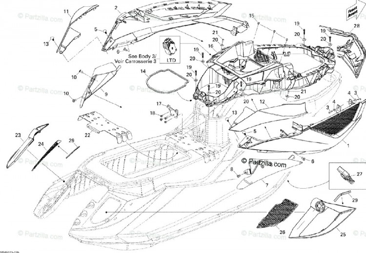 291002742 Решетка Sea-Doo