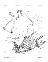 Винт шестигранный фланцевый M6 X1 X50 10.9 ZODP30 DP Polaris 800 AXYS Pro RMK LE 155 (2017) (7519967)