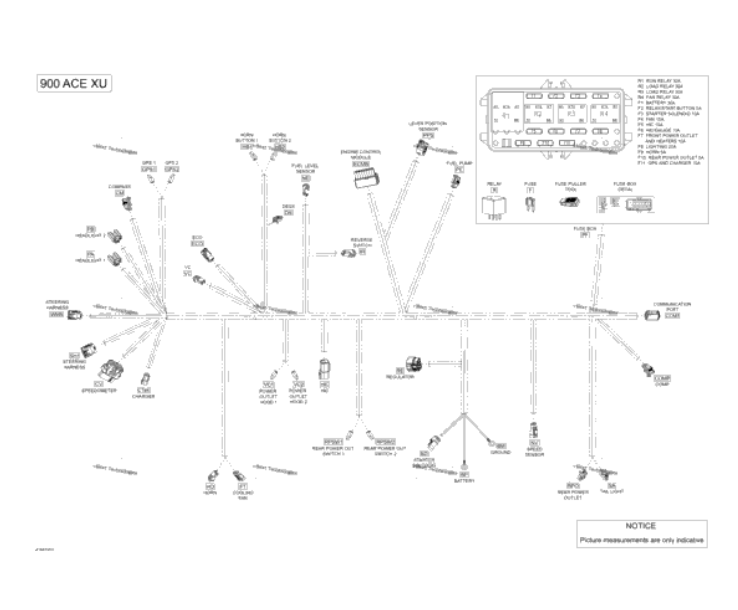 515177482 Проводка 900ACE Ski-Doo