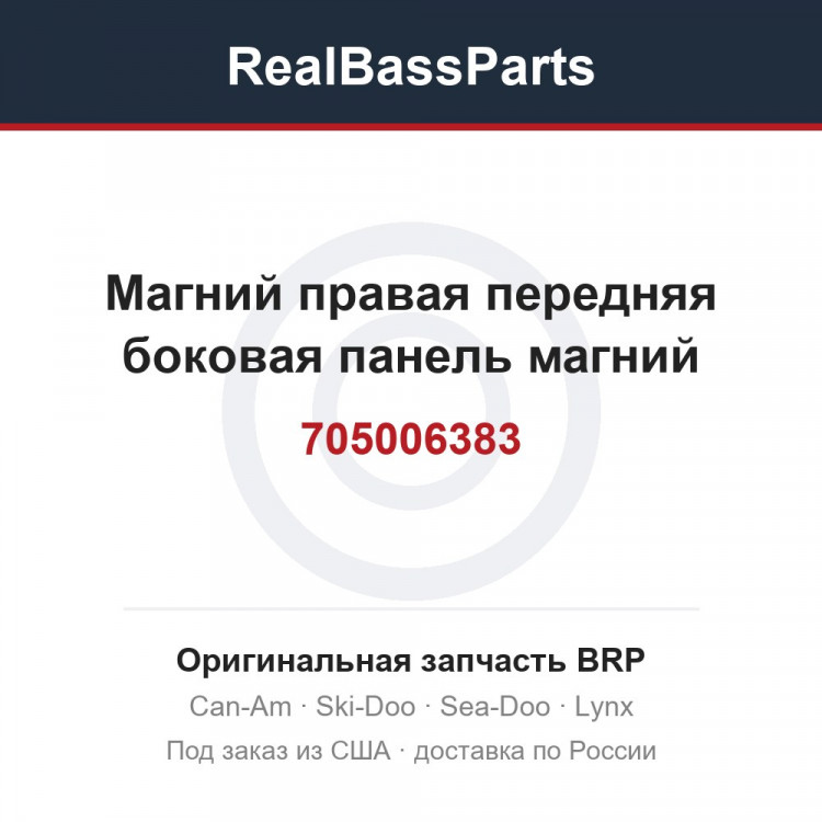 705006383 Магний правая передняя боковая панель магний
