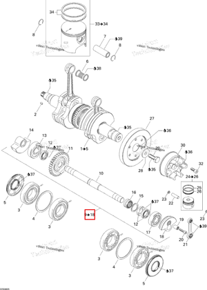 BALANCED вал 947 в сборе Sea-Doo 420837446