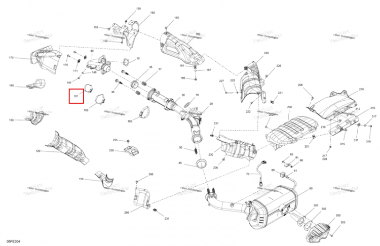 Tridon шестерня хомут Can-Am Outlander 4x4 XT 1000R (2025) (293650337)
