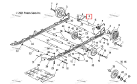 Трубка CTR натяжной ролик чёрный Polaris Widetrak LX (2006) (5333014-067)
