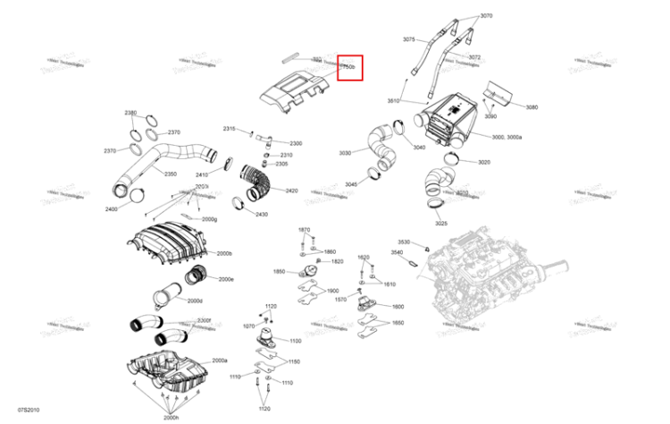 Was 293250388 сальник Sea-Doo RXP 300 (2020) (219704383)