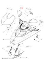 Чёрный правый зеркало корпус × XRS Sea-Doo RXT-X 260 RS (2012) (269501771)
