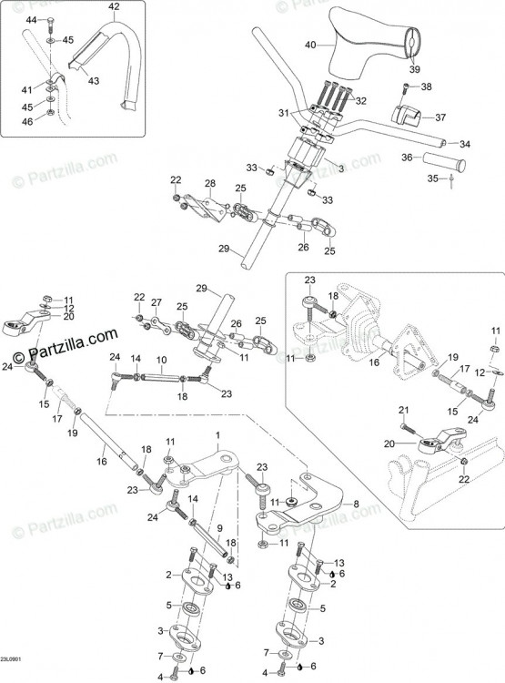 5348261 Steering Arm Skandic SUV 550F, 2008  Поворотный рычаг