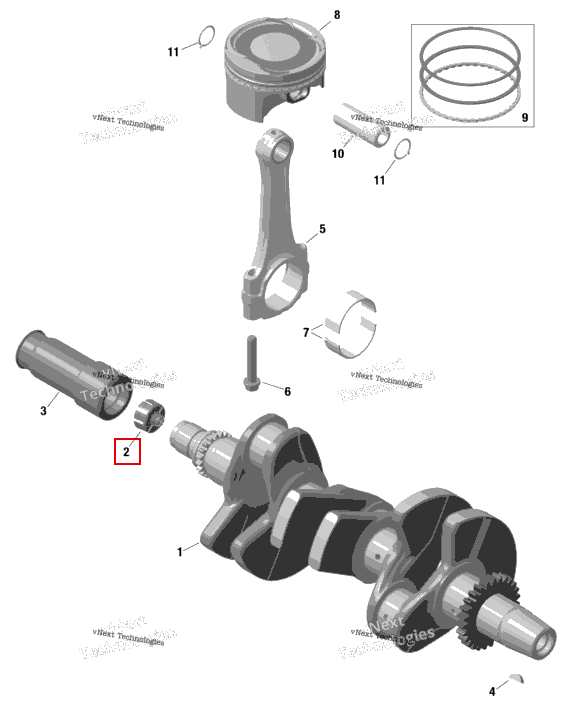 Stop втулка Sea-Doo Spark 60 (2023) (420660283)