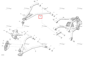 Правый верхний подвески рычаг Can-Am 706203186
