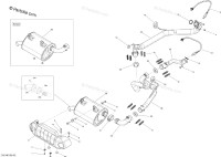 707601442 Глушитель в сборе (февраль 2014 AND AFTER) EXCEPT MODEL EUROPE, INCLUDES 39A TO 39D