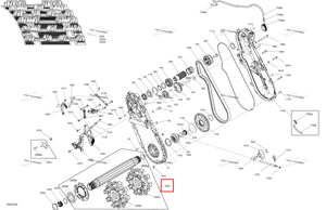 Приводной ось в сборе g Ski-Doo 504154625
