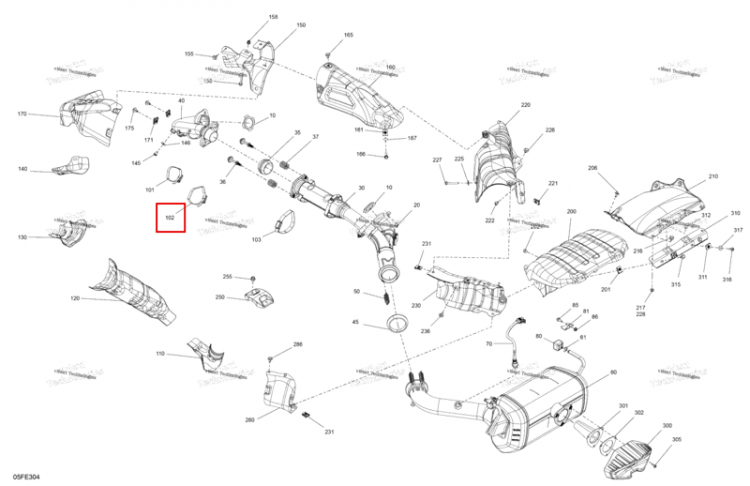 Tridon шестерня хомут Can-Am Outlander 4x4 XT 1000R (2025) (293650338)