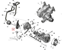 Wastegate опора Ski-Doo Expedition LE 900 ACE Turbo (2026) (420651855)