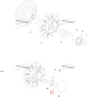 Стопорное кольцо Ski-Doo Expedition TUV V800 4-TEC (2009) (619100033)