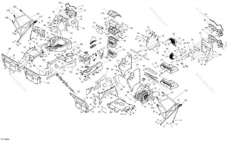 715003359 Консольный комплект двигателя 1000R EFI EUROPE