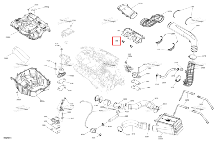 Стопорный крепёж Sea-Doo RXP 325 X (2026) (293730112)