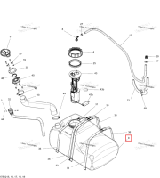 Топливный бак в сборе Sea-Doo RXT-X 260 RS (2012) (275500754)