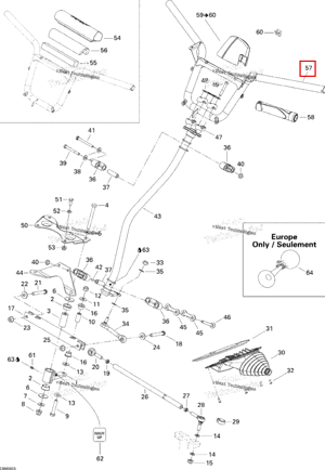 Руль Ski-Doo 506151908