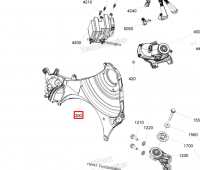 512061696 512061447 Элемент рамы передний левый Ski-Doo SUMMIT G5 