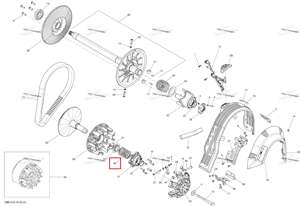 Вариатор пружина Ski-Doo 417223746
