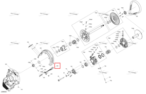 Задний защита опора Ski-Doo 417300592