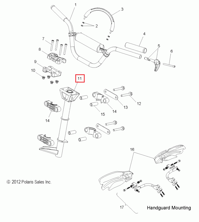 1824108-329 Вал рулевой AXYS Polaris