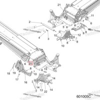 1020066 STEPPED шпилька пластина в сборе 6 мм × 4