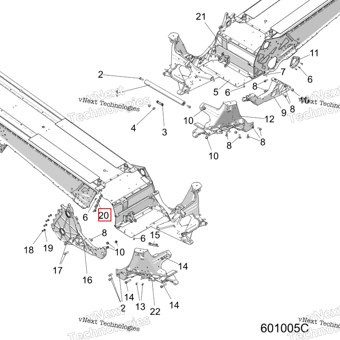 1020066 STEPPED шпилька пластина в сборе 6 мм × 4