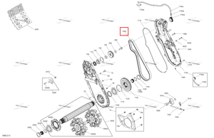 Приводной цепь Ski-Doo 504154208