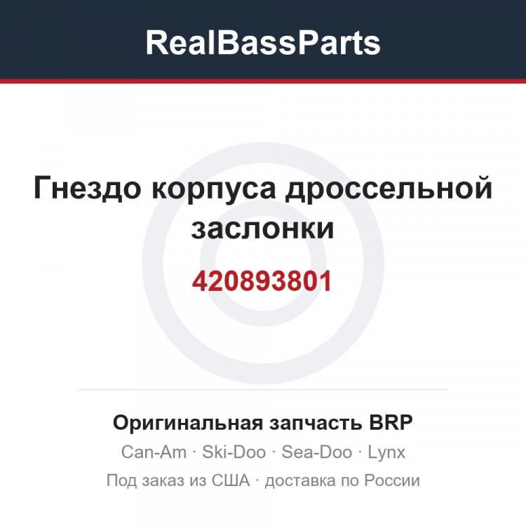 420893801 Гнездо корпуса дроссельной заслонки