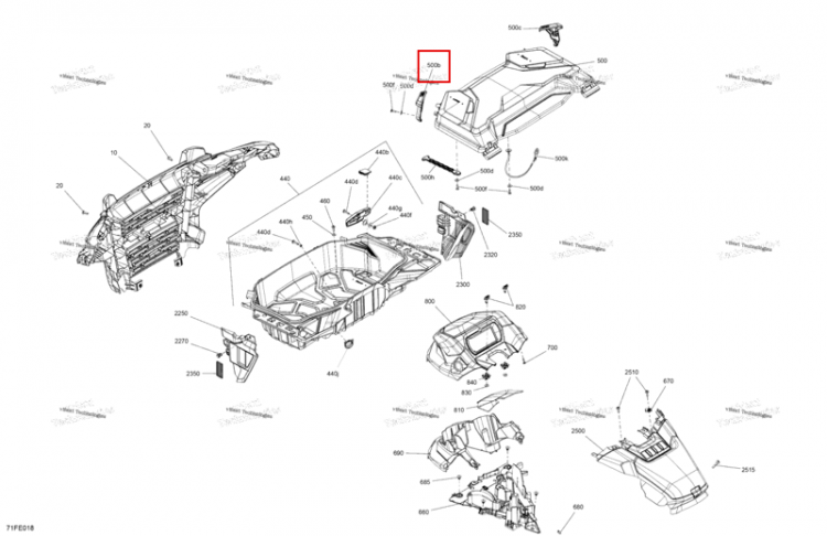 Защёлка Can-Am Outlander 4x4 DPS 700 (2025) (707900789)