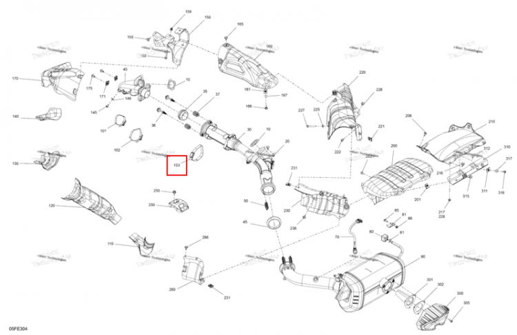 Tridon шестерня хомут Can-Am Outlander 4x4 XT 1000R (2025) (293650339)