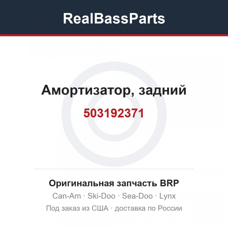 503192371 Амортизатор, задний