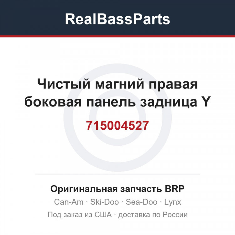 715004527 Чистый магний правая боковая панель задница Y