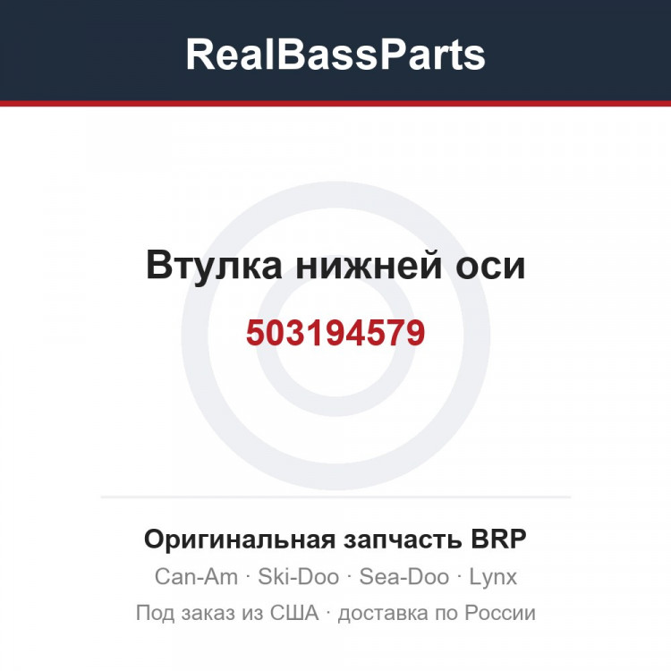 503194579 Втулка нижней оси