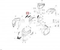 517304016 Вентиляционная Решетка Панели Капота Правая Для Ski Doo RH Access Panel Grill