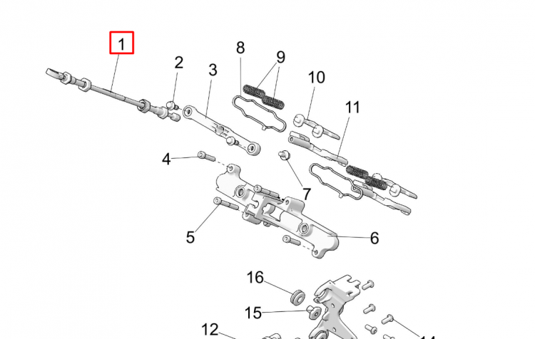 7082291 Трос клапанов выпускных 850 AXYS Polaris