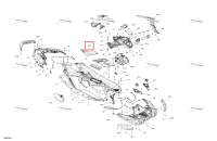 Can Am красный левый корпус панель Sea-Doo Spark 900 ACE Base (2026) (291005946)