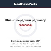509000664 Шланг, передний радиатор