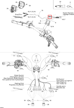 Steering жгут Ski-Doo 515176159