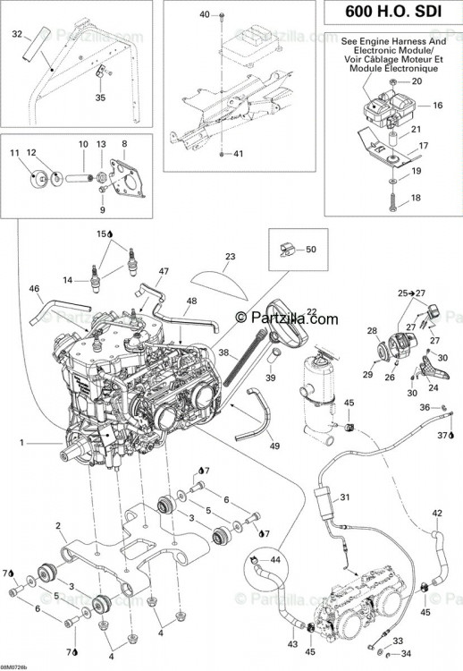 400509773 Двигатель 593 H.O. SDI