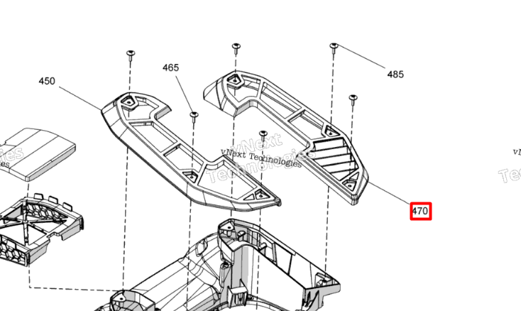 508001139 Сетка впуска правая G5 Ski-Doo