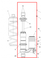7044623 SHOCK-F/T FOX WT