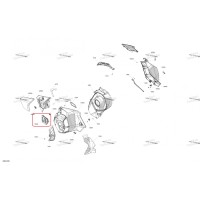 517308519 Решетка вентиляции левая для снегоходов Ski-Doo SUMMIT G5 517308519