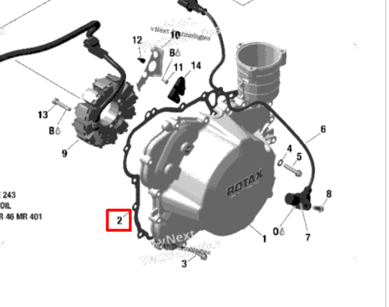 420430750 Прокладка Ski-Doo