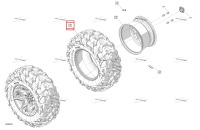 Шина 28 X9 R14 Can-Am Commander MAX 1000R EFI XT (2024) (705402825)