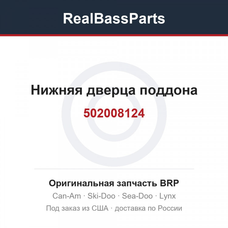 502008124 Нижняя дверца поддона