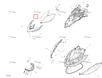 Чёрный Tinted 45 дефлектор модель красный / чёрный Sea-Doo RXP (2016) (269502220)